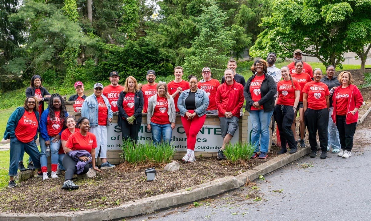 Patriot Insurance Group team volunteering at a local charity event
